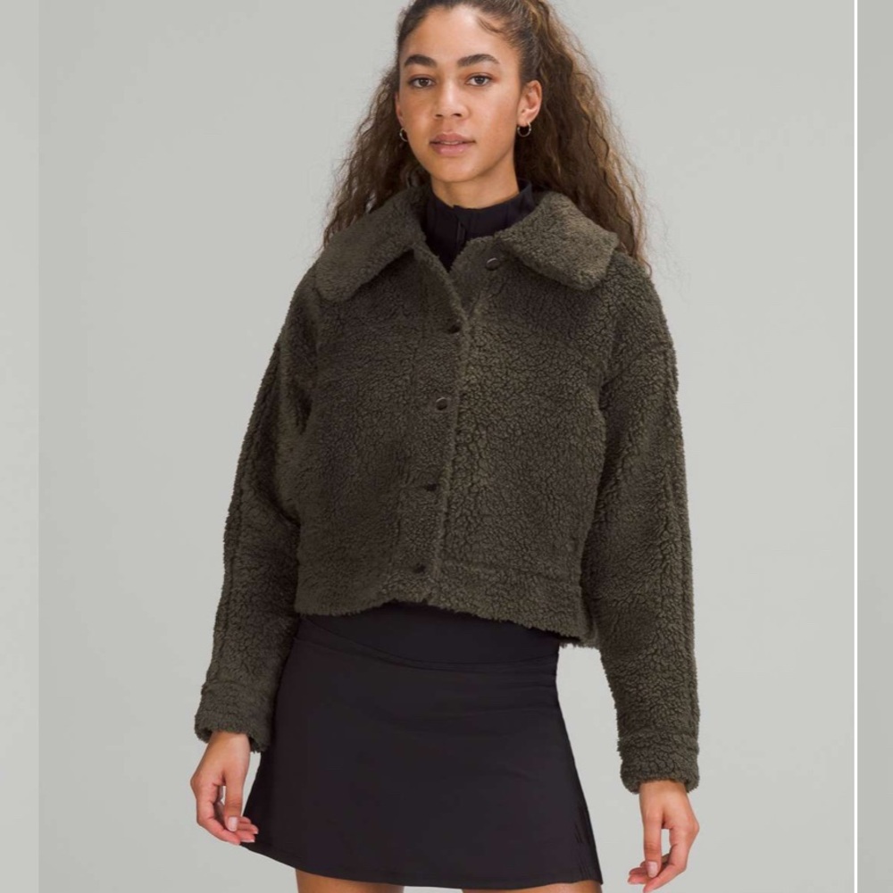 Lululemon Textured Fleece Button Jacket